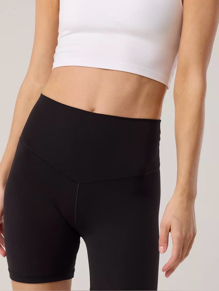 Aerie Black High-Rise Bike Shorts